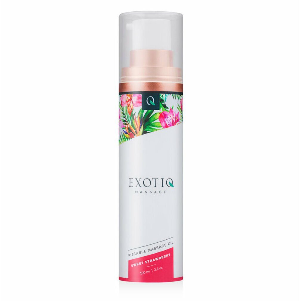 Exotiq Gleit- & Massageöl Exotiq Massageöl Sweet Strawberry - 100 ml