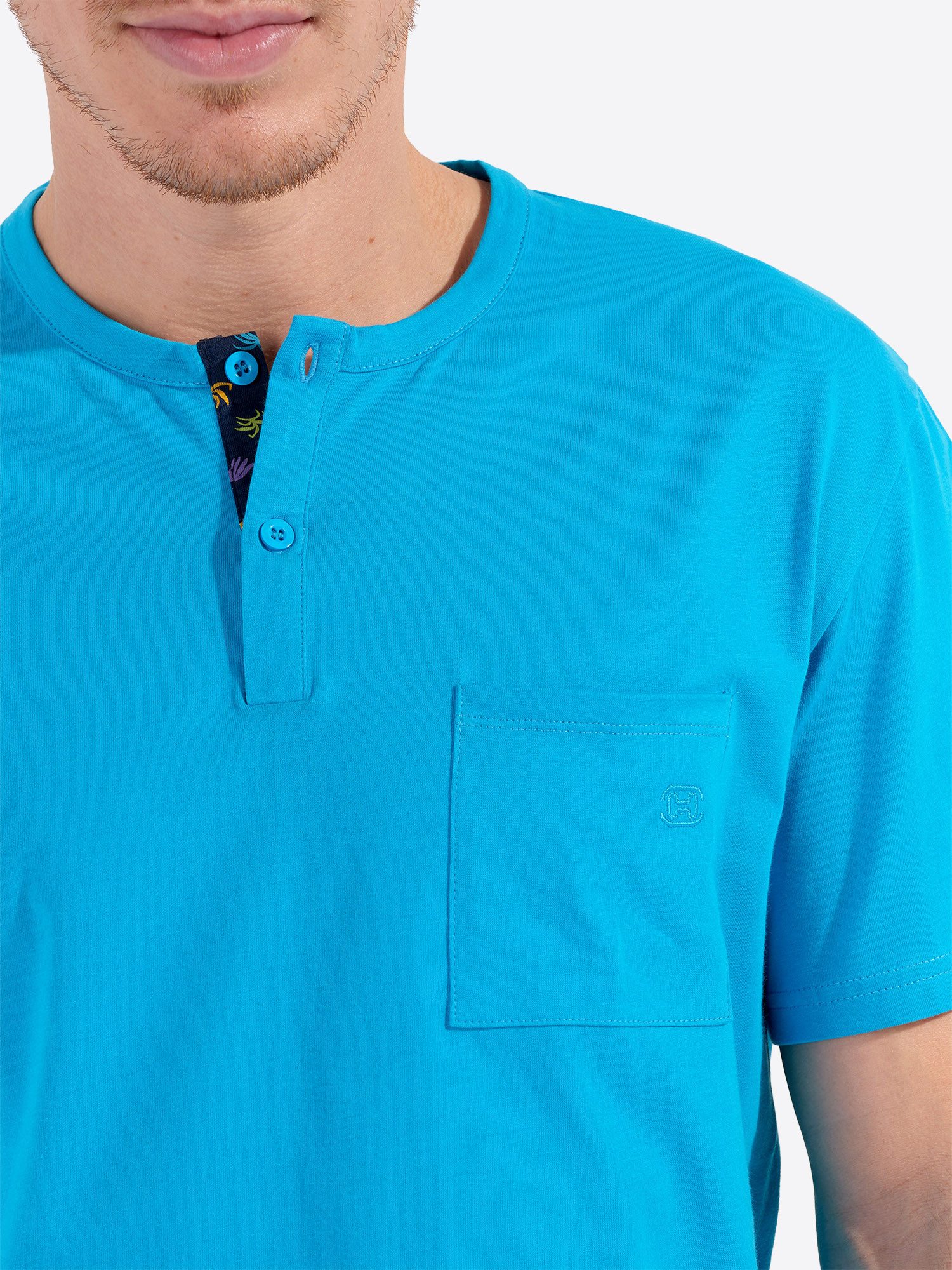 Hom Pyjama California (2 tlg) leichter Schlafanzug Kurz