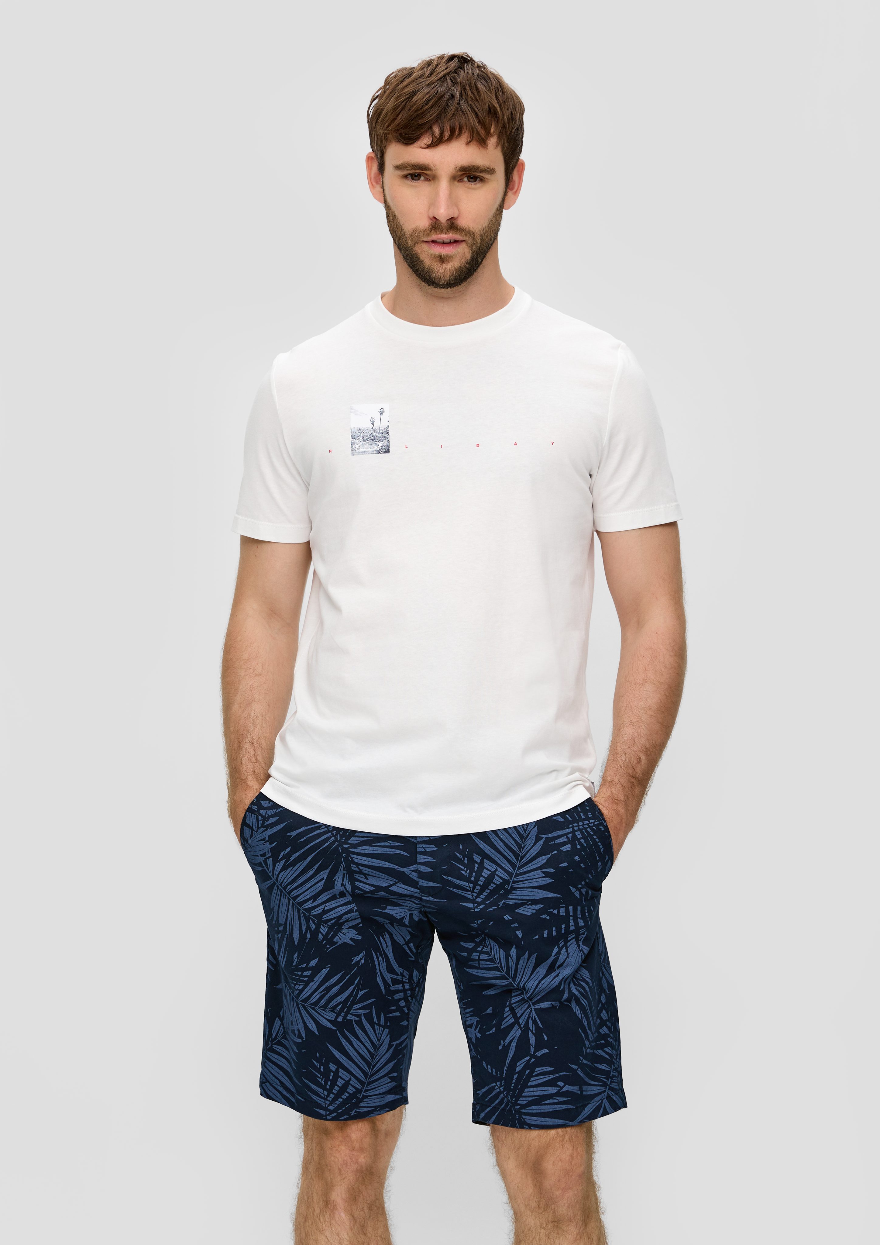 s.Oliver Bermudas Bermuda mit All-over-Print aus günstig online kaufen