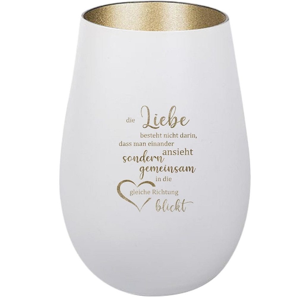 Der Porzellan-Laden Windlicht Windlicht die Liebe besteht nicht darin, dass man einander ansieht