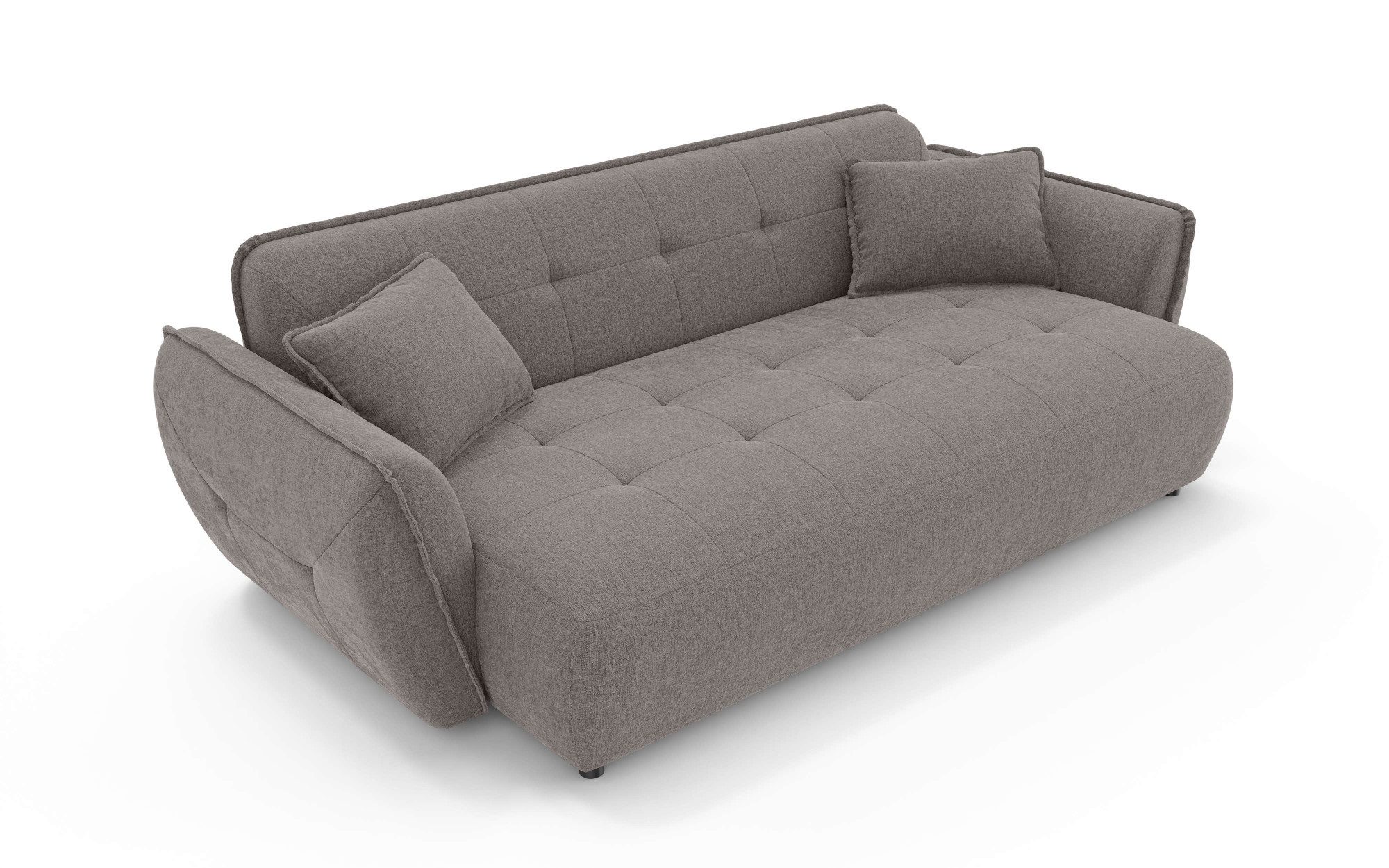 Home affaire Big-Sofa MIRELDA Design-Sofa mit Steppungen, hoher Sitzkomfort, Breite 251 cm, Sitztiefe 82,5 cm, elegant und bequem, Zierkissen, belastbar bis 480kg