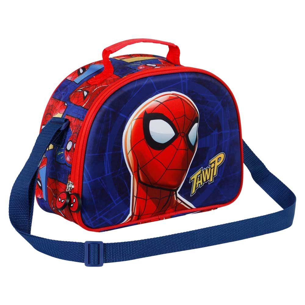 Karactermania Umhängetasche Marvel Spiderman Vorschultasche Frühstückstasche Kindergartentasche, Isolierende Innenauskleidung