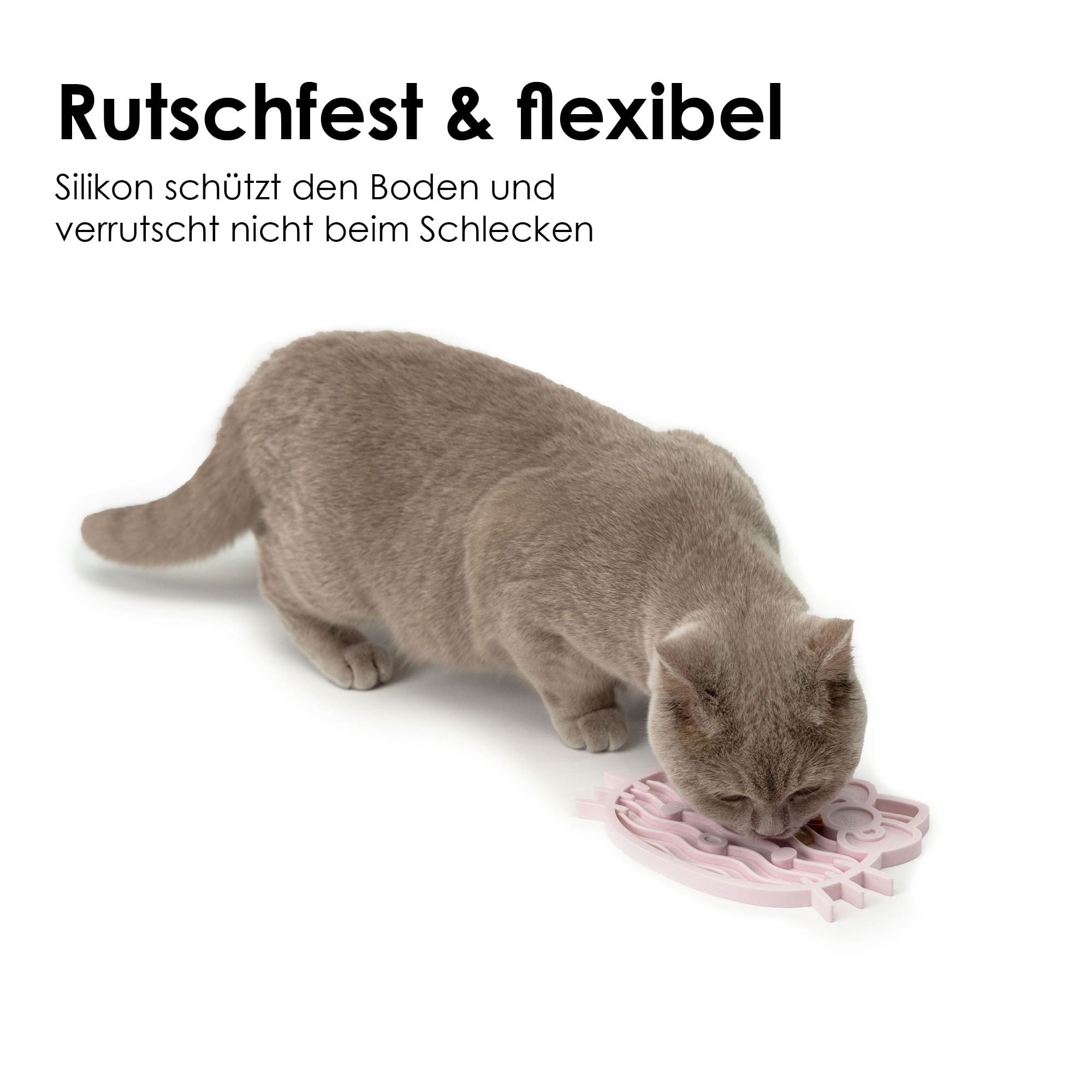 LucyBalu Antischlingnapf ZENCAT Schleckmatte für Katzen