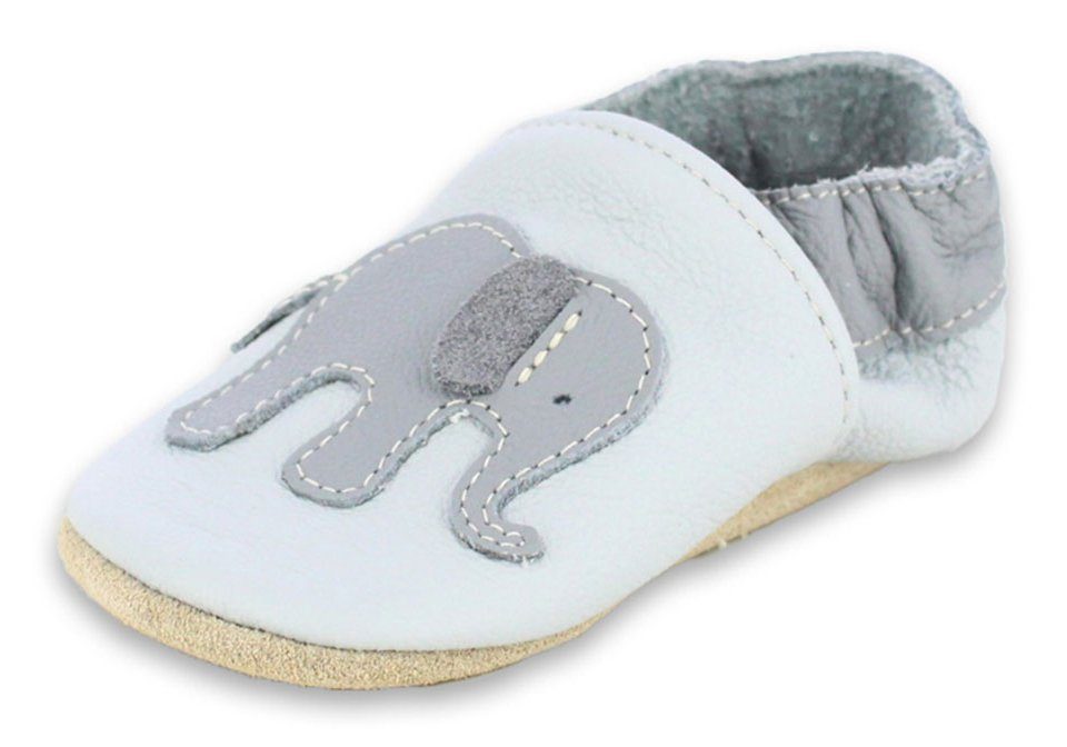 Beck Krabbelschuh Wendelin mit Warmfutter Krabbelschuh (warme, weiche, leichte, flexible Schuhe, für die allerersten Schritte) chromfrei gegerbtes Rindsleder, Innensohle mit Warmfutter