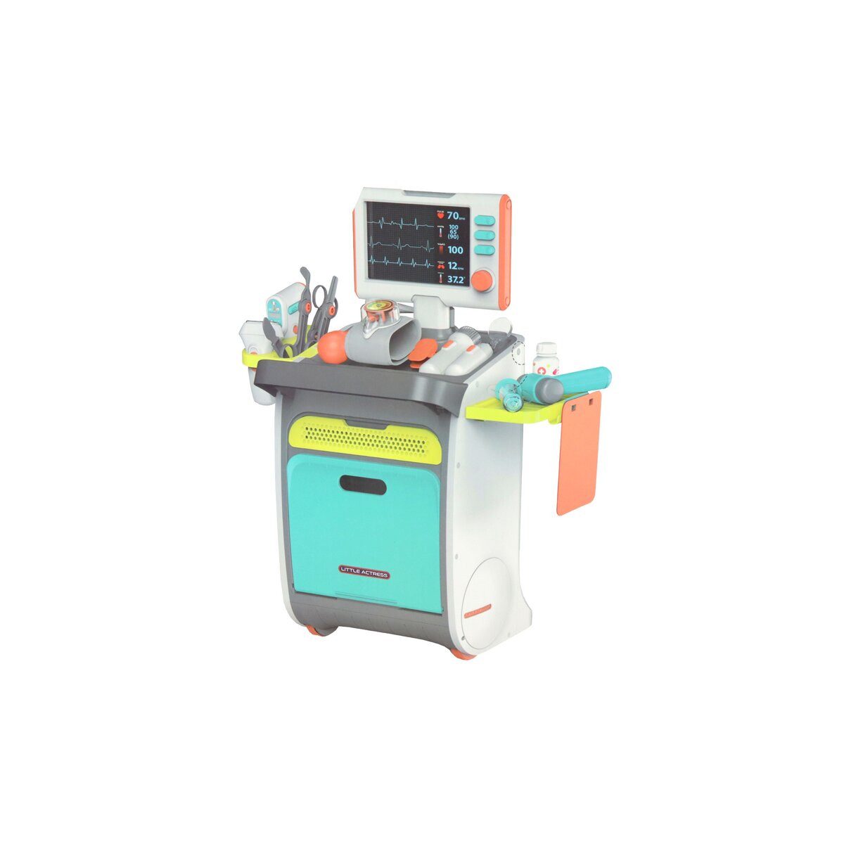 Wisam Lernspielzeug Kleines Doktorset, Arztwagen, Röntgengerät, EKG-Zubehör