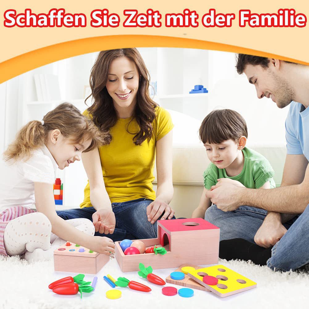 CLTYQ Lernspielzeug Holzspielzeug-Set- Montessori Lernspielzeug, 4 günstig online kaufen