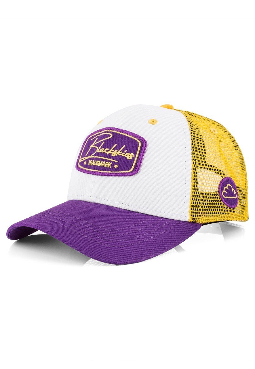 Baseball Cap Race Baseball Cap Weiß-Yellow-Lila