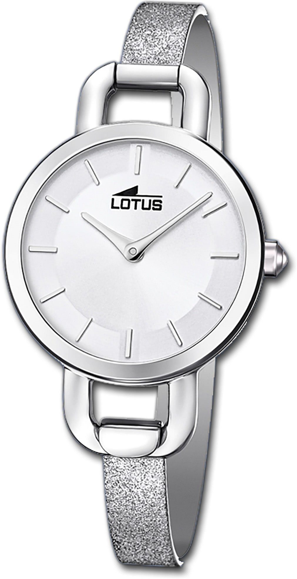 Lotus Quarzuhr Lotus Leder rundes Gehäuse, Damen 18746/1, Damenuhr klein Lederarmband, 28mm), (ca. Elegant-S Uhr Analog mit