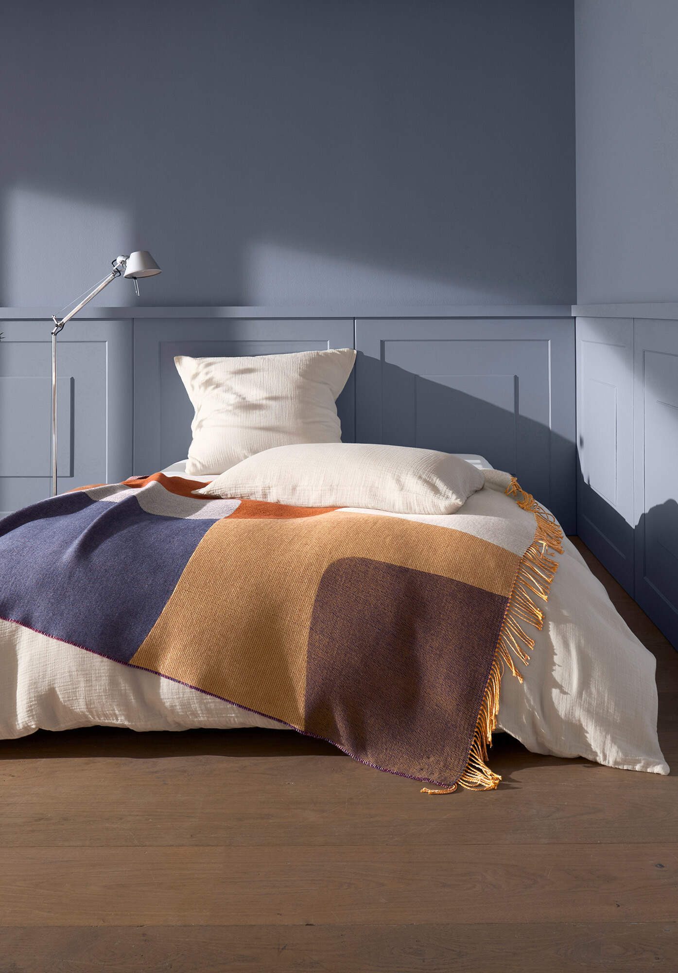 Plaid LUNA aus Bio-Schurwolle und Bio-Baumwolle, Hessnatur