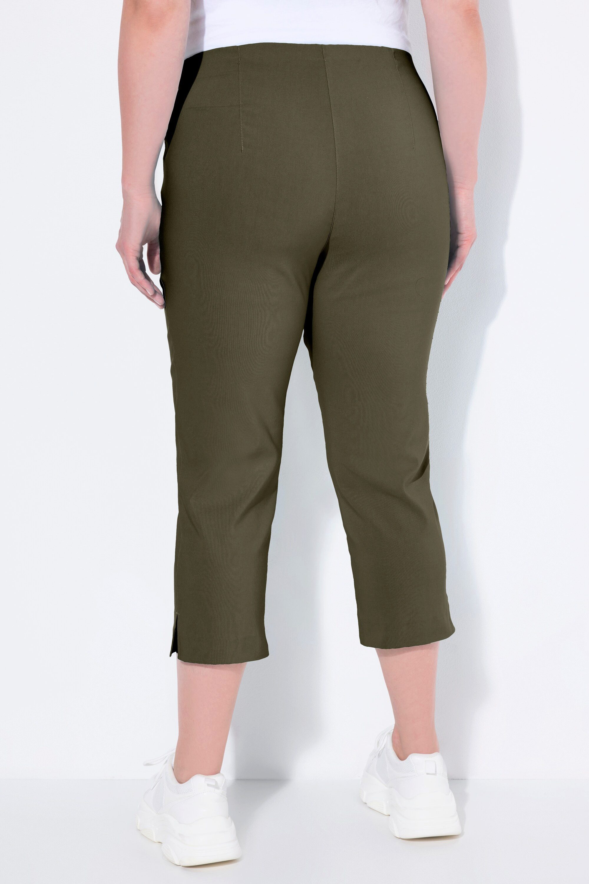 Ulla Popken Funktionshose Bengalinhose wadenlang Elastikbund Stretch