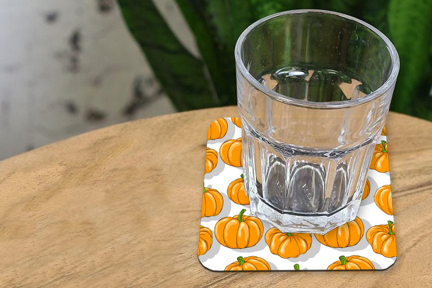 MuchoWow Glasuntersetzer Herbst Gläser, - - Tasse 6-tlg., Glasuntersetzer, Muster, Zubehör Untersetzer, Kürbis Korkuntersetzer, für Tischuntersetzer