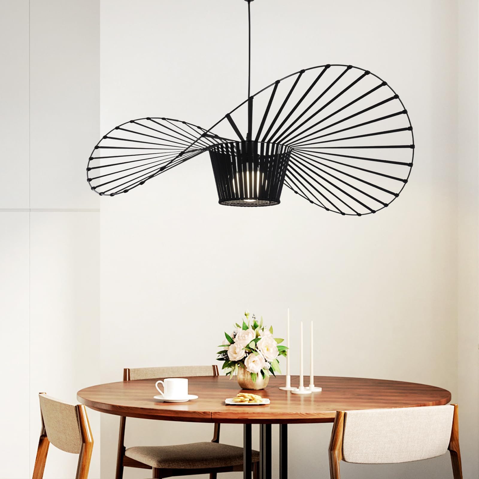 Nettlife Pendelleuchte Vintage Schwarz Esstisch E27 Hängelampe 60/80/100/12 günstig online kaufen