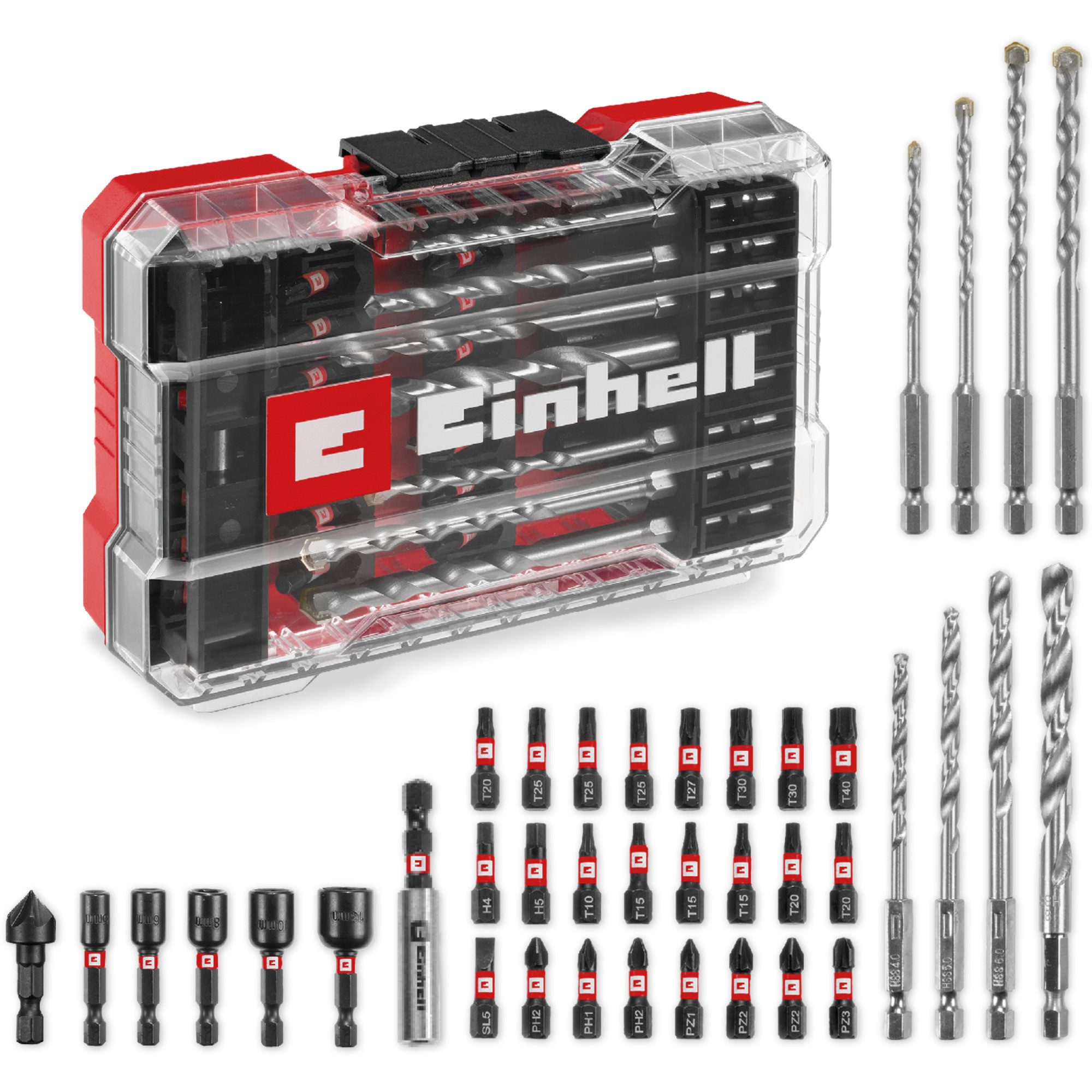 Einhell Bohrer- und Bitset EINHELL Impact-Bit-Set mit Metall- und