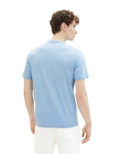 TOM TAILOR blue Rundhalsausschnitt thin mit stripe T-Shirt
