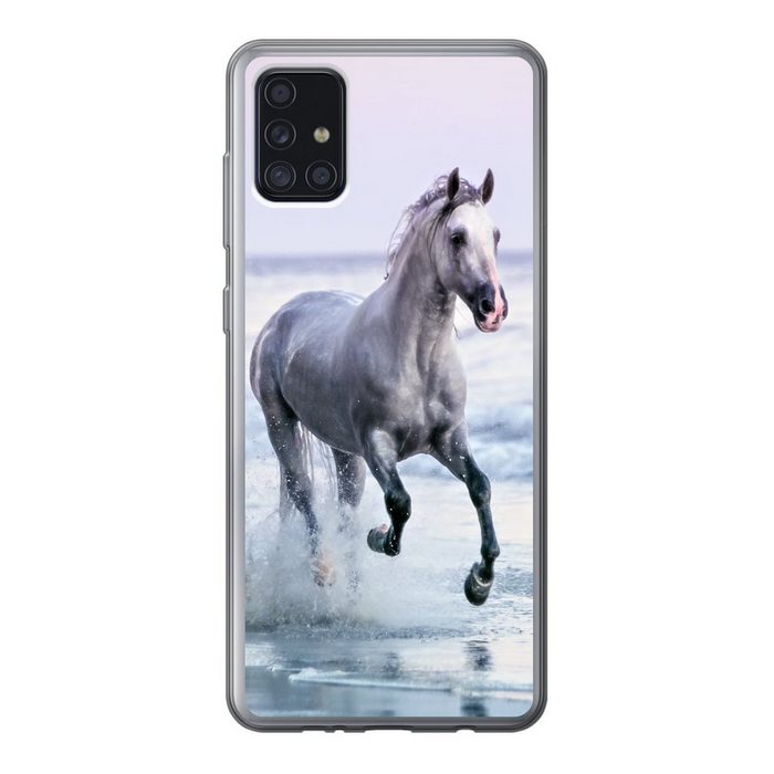 MuchoWow Handyhülle Pferd - Pilz - Strand Handyhülle Samsung Galaxy A52 5G Smartphone-Bumper Print Handy