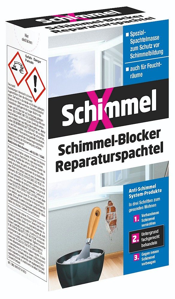 PUFAS Dichtstoff Pufas SchimmelX Blocker Reparaturspachtel 1 kg
