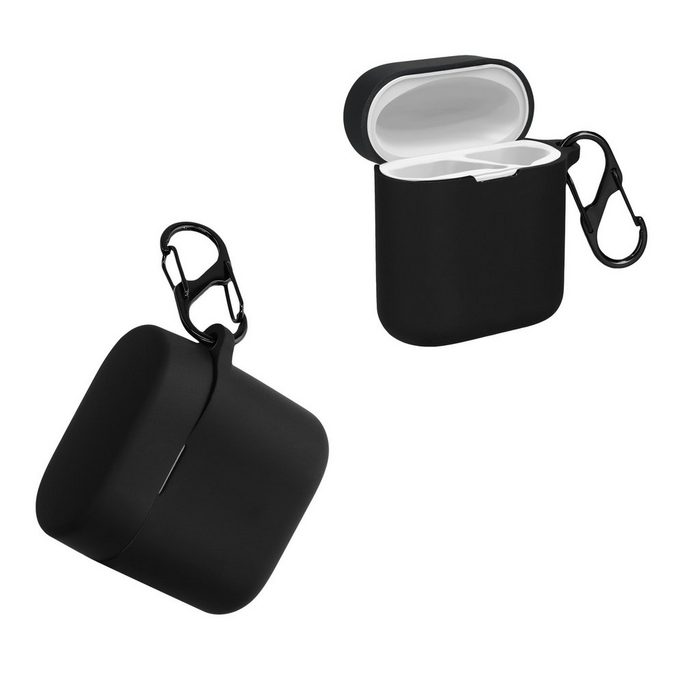 kwmobile Kopfhörer-Schutzhülle Hülle für Haylou T19 Kopfhörer Silikon Schutzhülle Etui Case Cover Schoner in Schwarz
