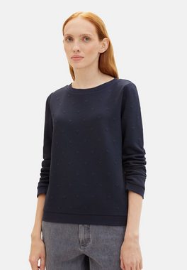 TOM TAILOR Sweatshirt Sweatshirt Pullover ohne Kapuze (1-tlg)
