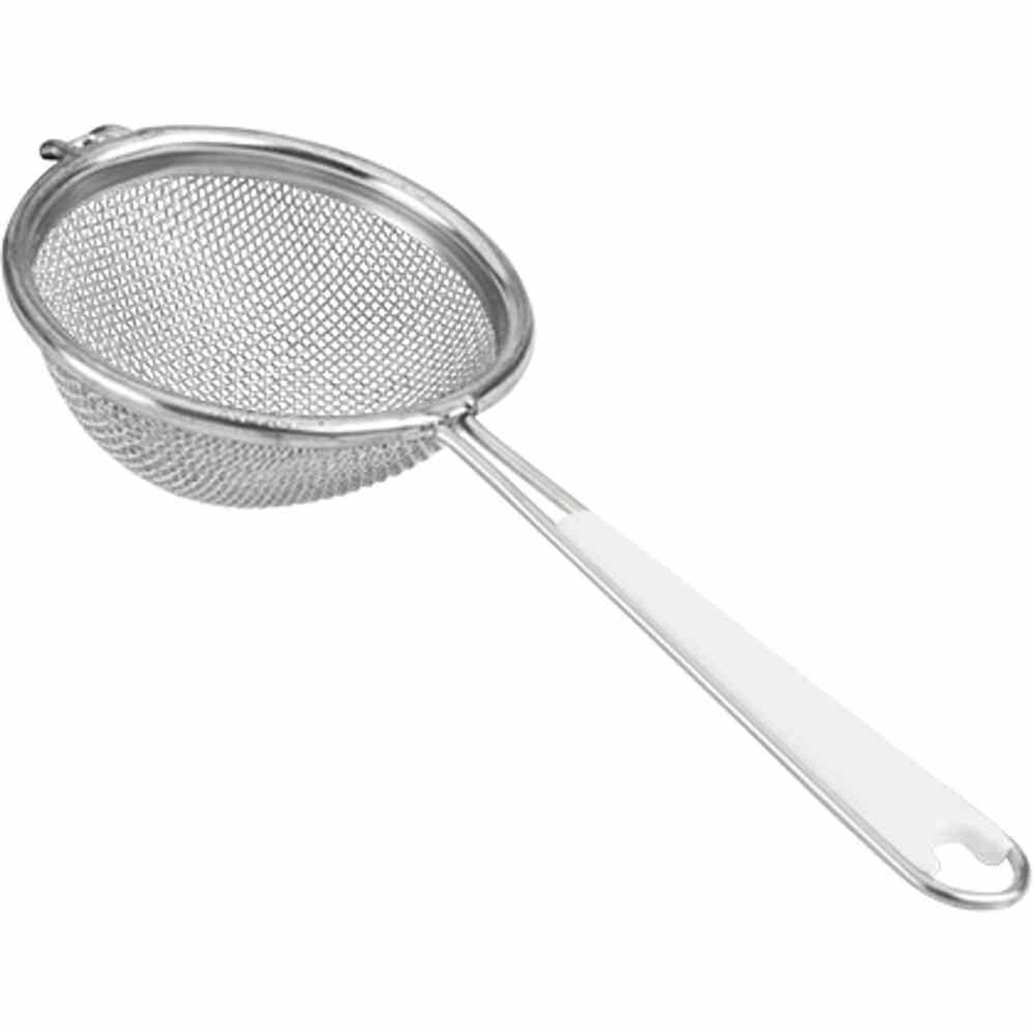Metaltex Nudelsieb Küchensieb fein 7 cm Aluminium mit Griffeinlage, Aluminium