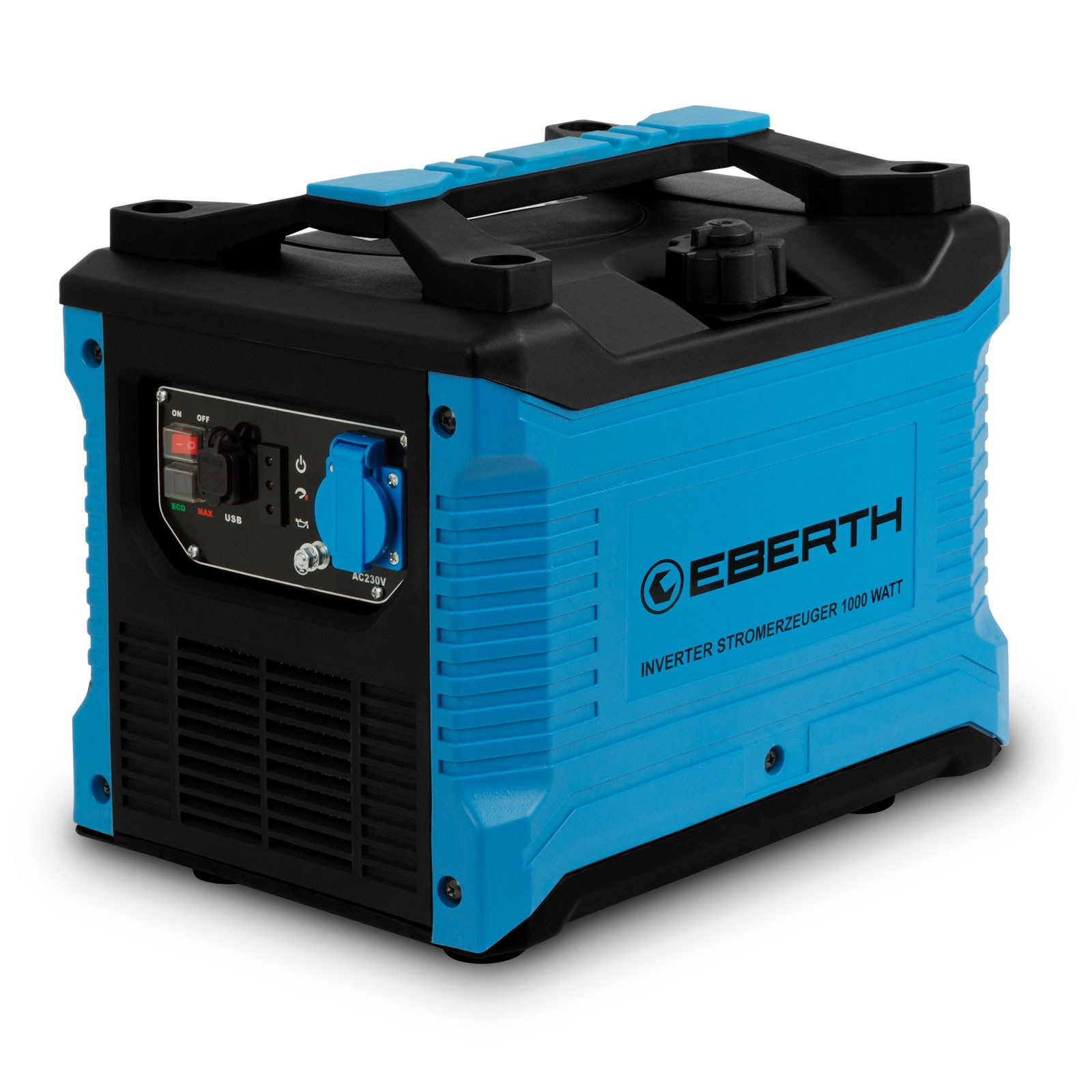 EBERTH Генераторы 1000 Watt Inverter Генераторы leise, Notstromaggregat mit 2 PS Benzinmotor