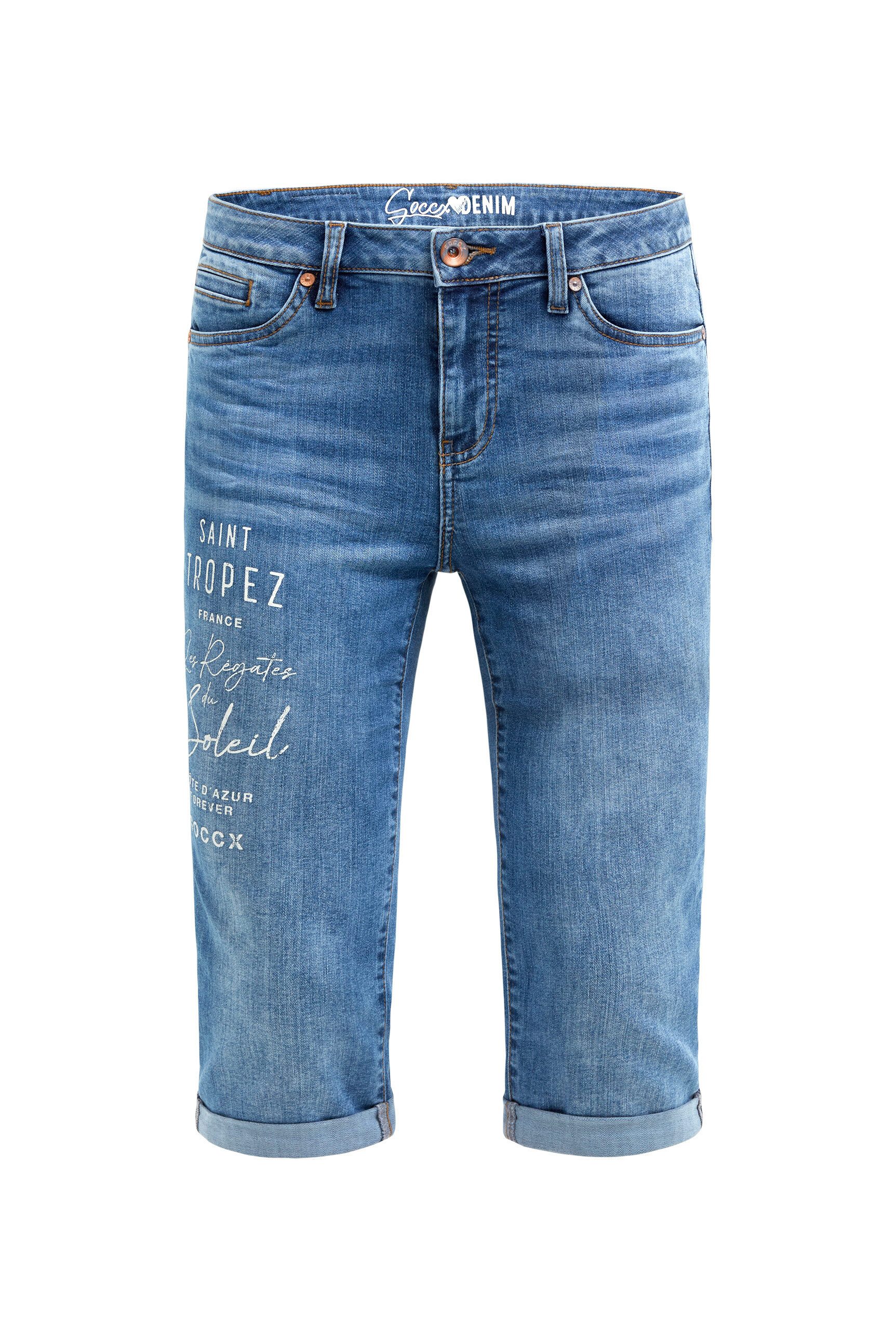 SOCCX Regular-fit-Jeans mit Turn-Up Saum