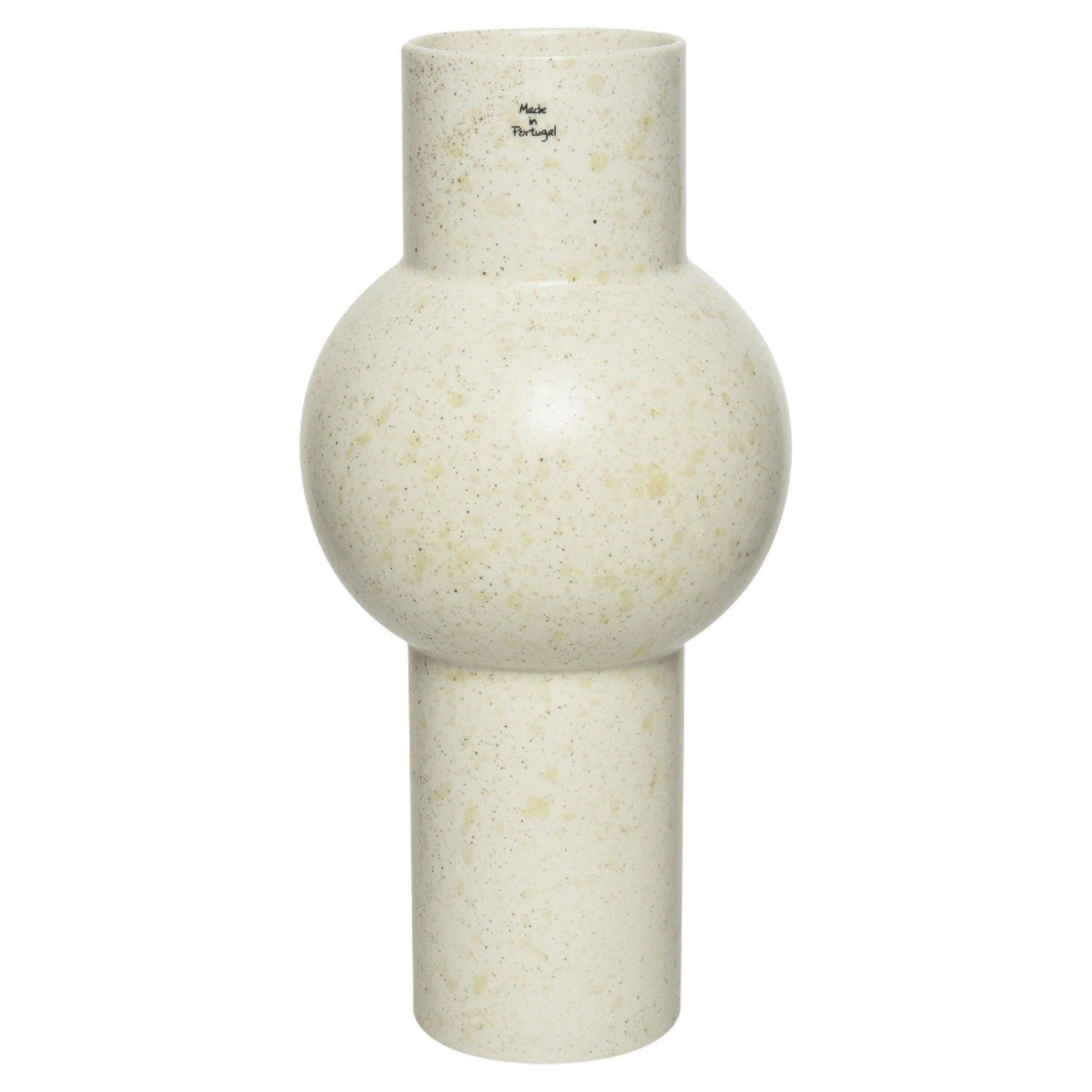 Dekovase Vase JARLIN, Weiß, Ø 18,5 cm (1 St)