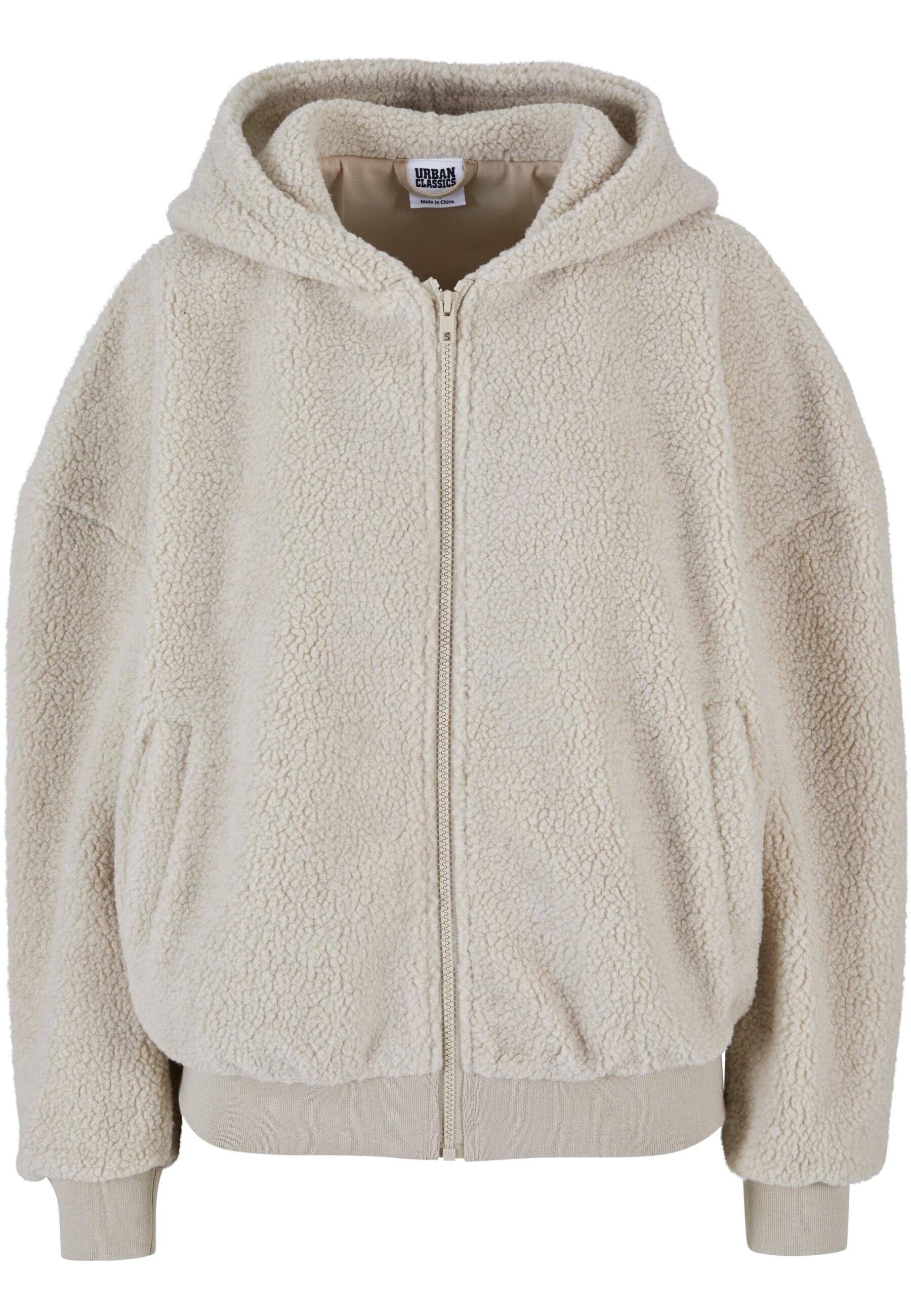 URBAN CLASSICS Kapuzensweatjacke Damen Ladies Oversized Sherpa Zip Hoody