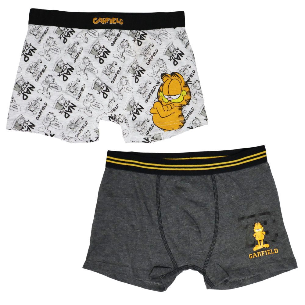 Boxershorts Garfield der Kater Jungen Boxershorts Unterhose 2er Pack