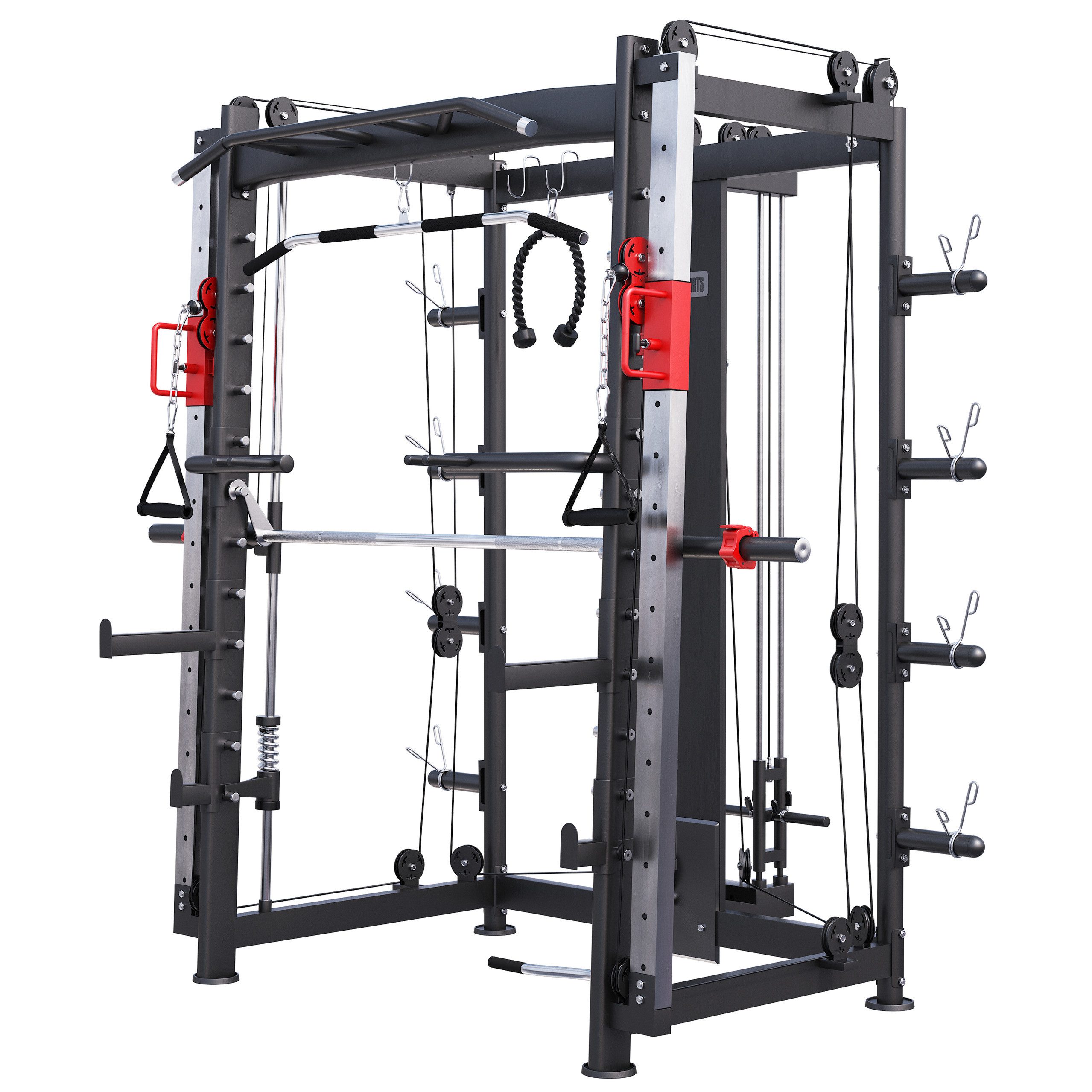 GORILLA SPORTS Kraftstation Power Rack - Multipresse, Smith Maschine, Kraftstation, Power Cage