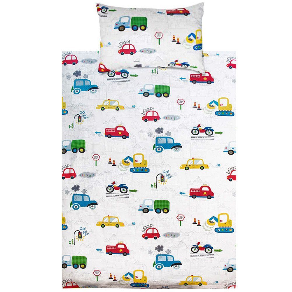 KEAYOO Babybettwäsche CAR/ZOO, Baumwolle, 2 teilig, günstig online kaufen