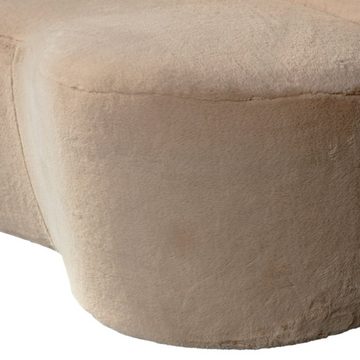 WOOOD Sofa klein Stone links - Kunstpelz Natur, freistellbar