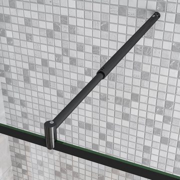 duschspa Duschwand Glaswand Duschtrennwand Duschwand Walk in Dusche 8mm Nano Glas, Einscheibensicherheitsglas, Sicherheitsglasc, (Set), Glas, Nano Glas