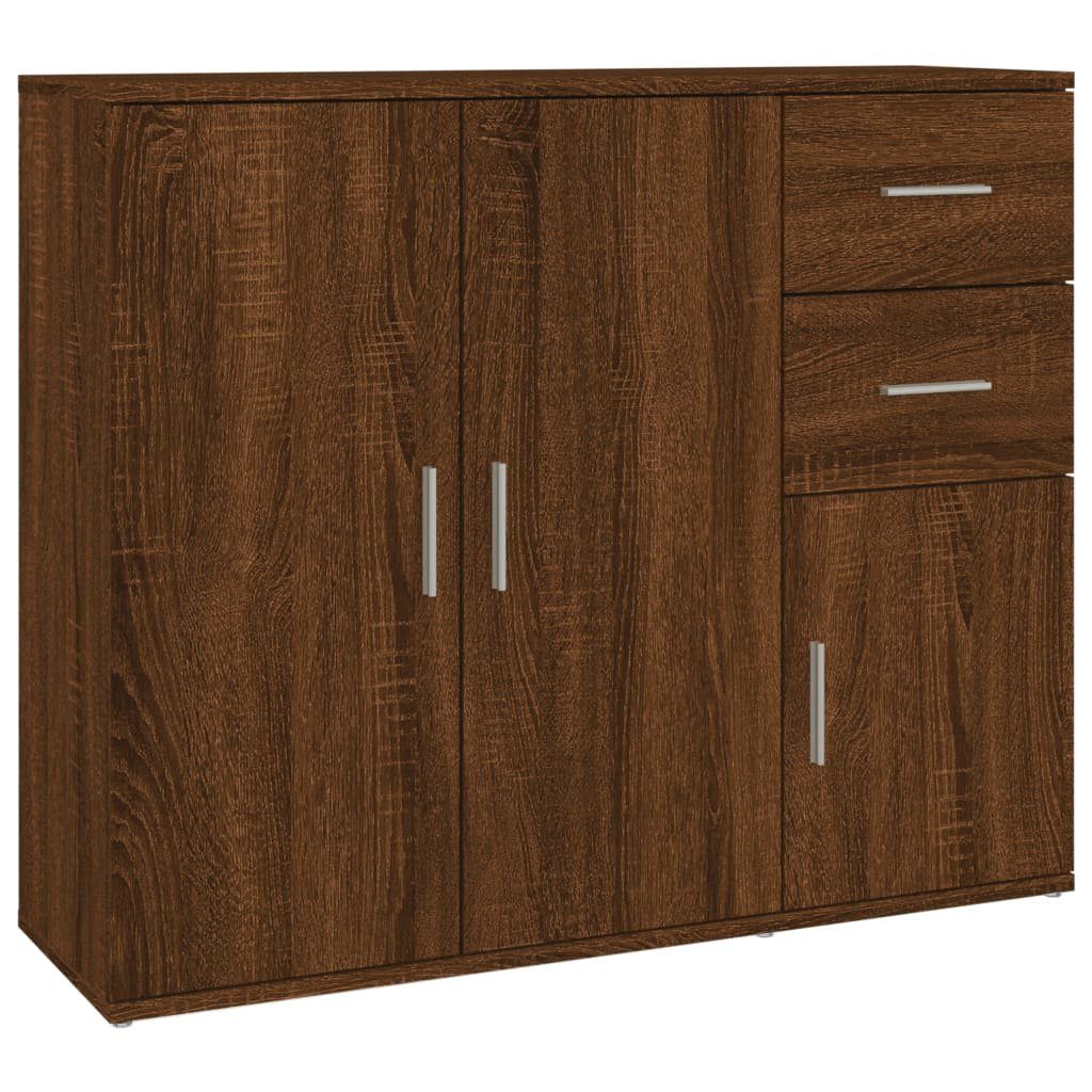 furnicato Sideboard Braun Eichen-Optik 91x29,5x75 cm günstig online kaufen