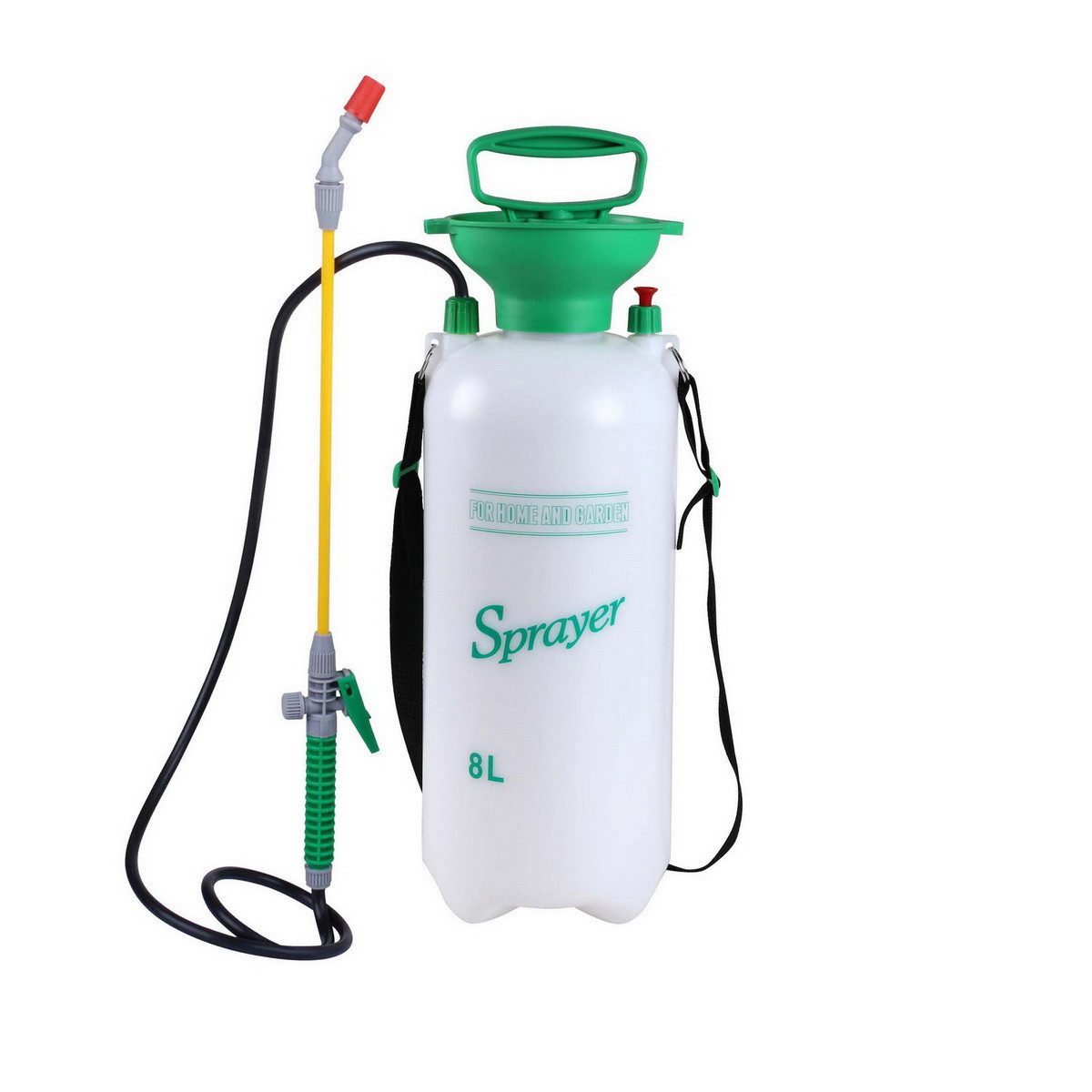 Sunnydays Drucksprühgerät 8 Liter Drucksprüher Druckspritze Handdrucksprüher, Druck-Sprüher mit Füllstandsanzeige