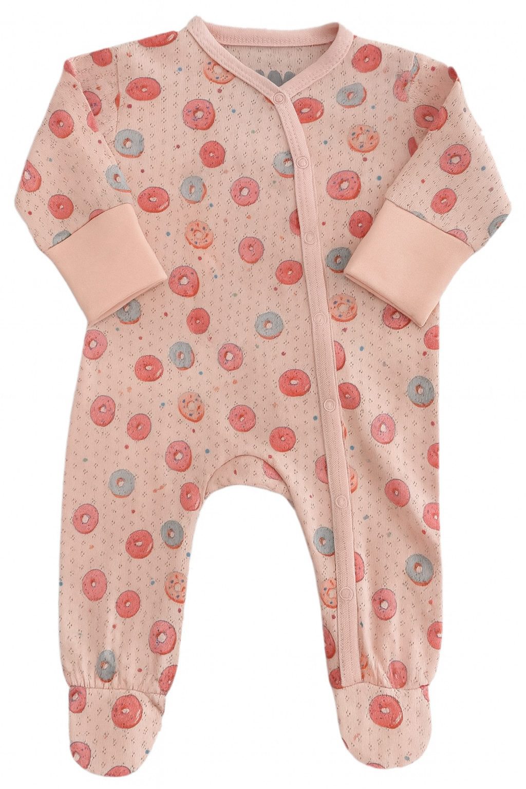 Strampler Baby Strampler mit Fuß, Orange, Jungen/Mädchen, 100 % Baumwolle