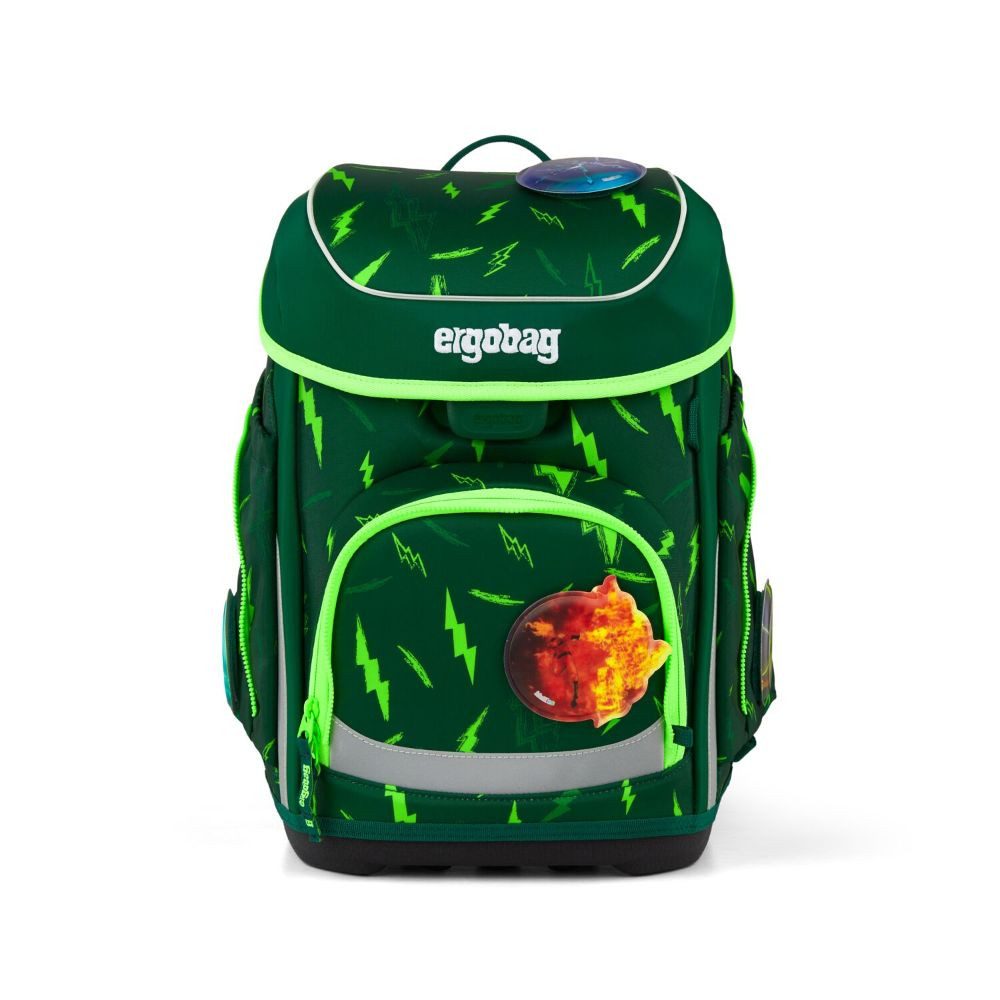 ergobag Schulranzen Cubo (inkl. Etui (befüllt), Schlamperrolle, Sportbeutel und Kletties, 5tlg)