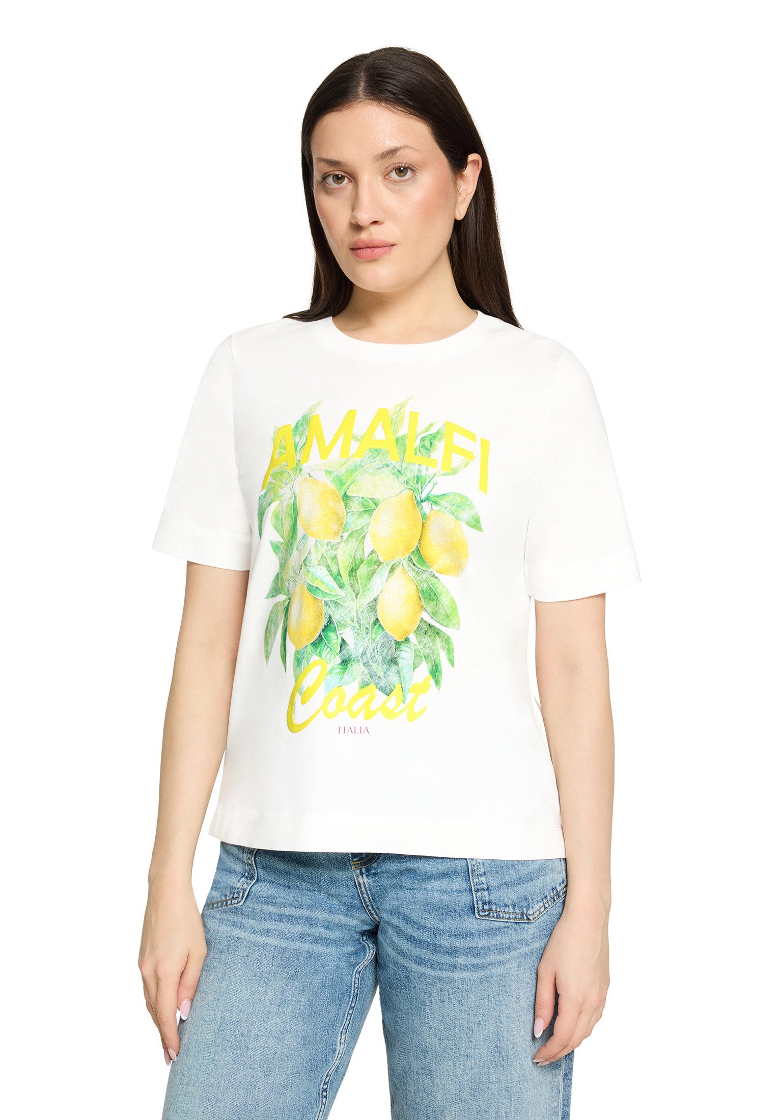 Cartoon Kurzarmshirt Damen mit Rundhalsausschnitt (1-tlg) günstig online kaufen