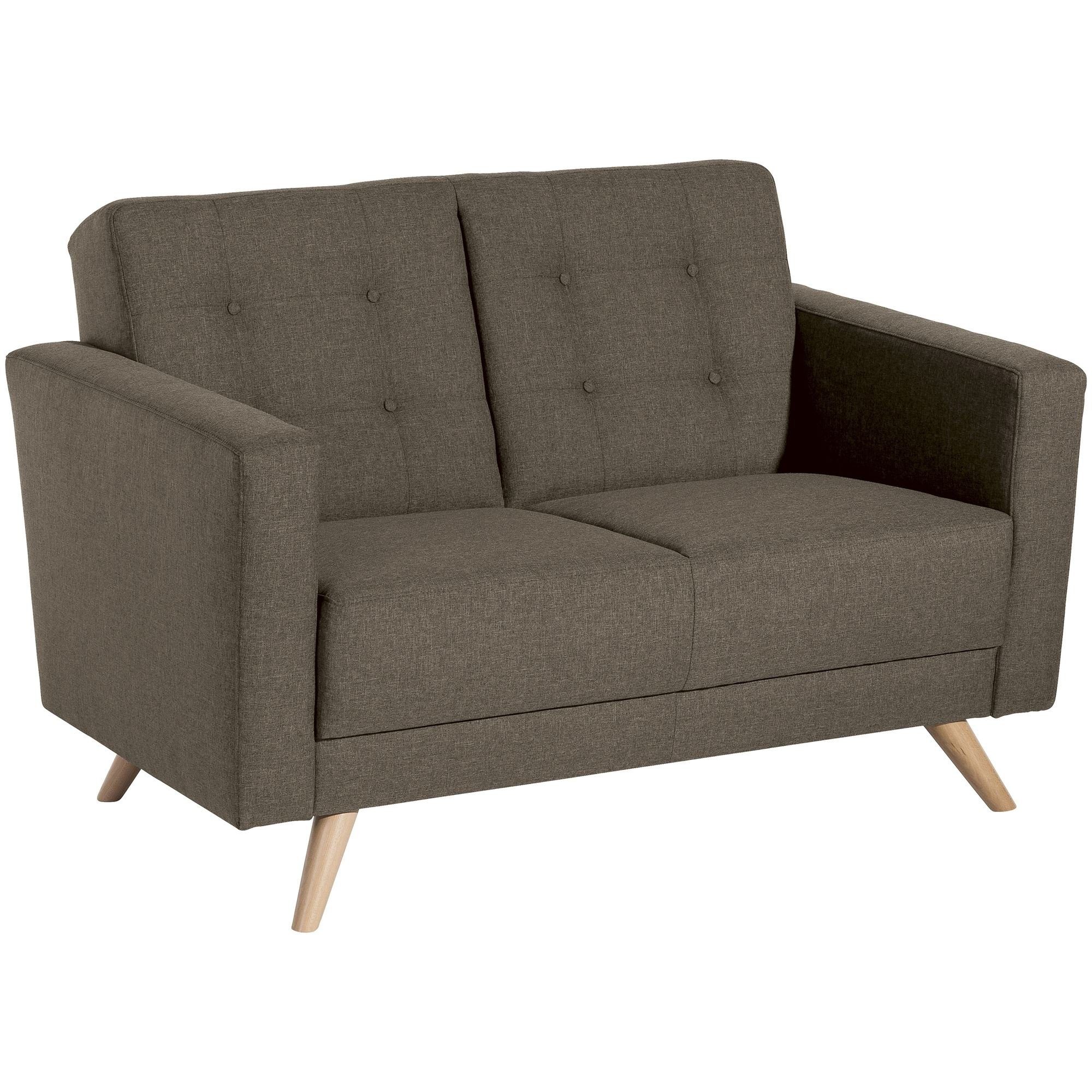 Sofa Teile, hochwertig 2-Sitzer 1 Sofa Flachgewebe Kostenlosem natur, Sparpreis Buche 58 verarbeitet,bequemer Bezug Sitz Versand aufm Karisa Kessel inkl.