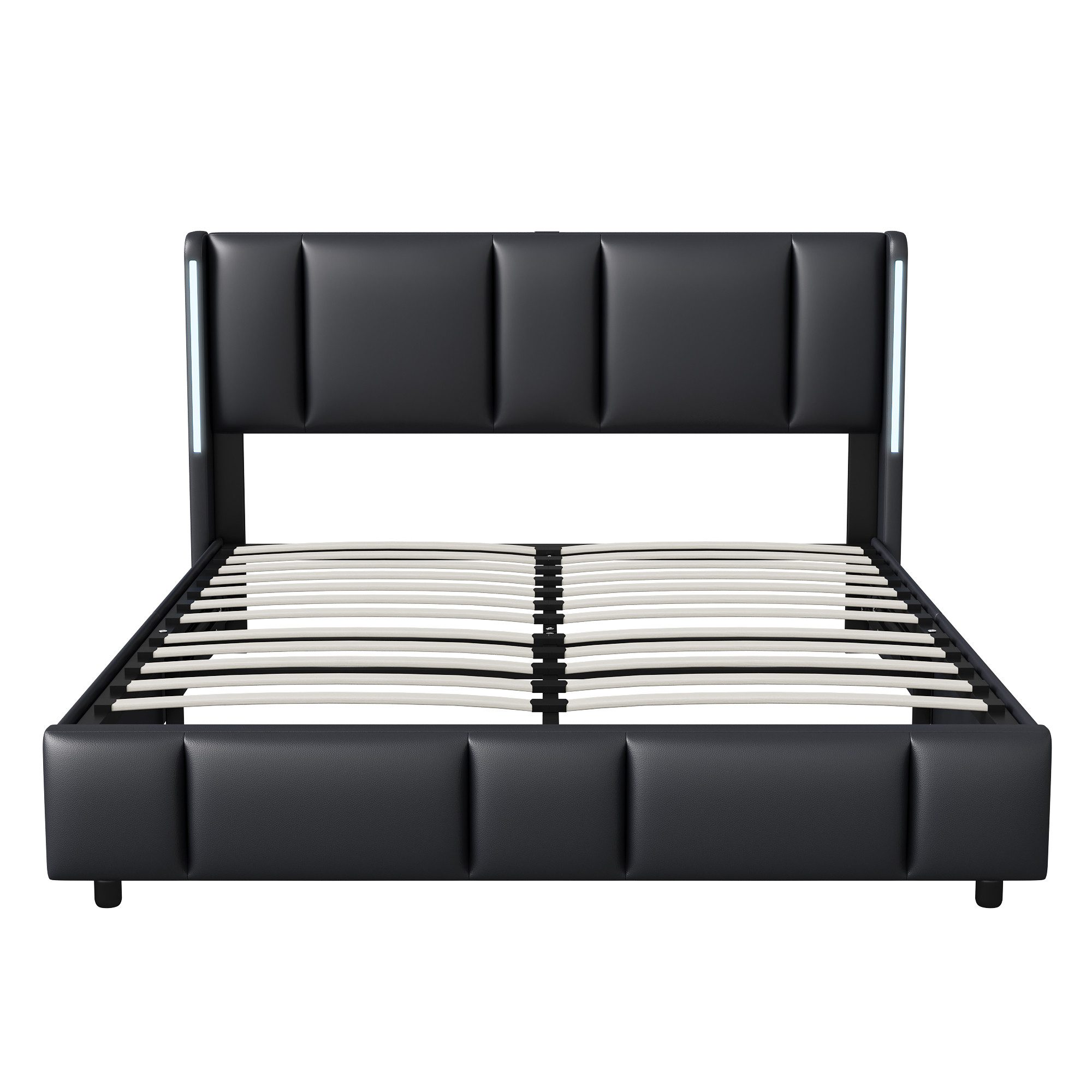 Furnishings Home Polsterbett Stauraumbett Doppelbett LED (TYPE-C + USB, Hyd günstig online kaufen
