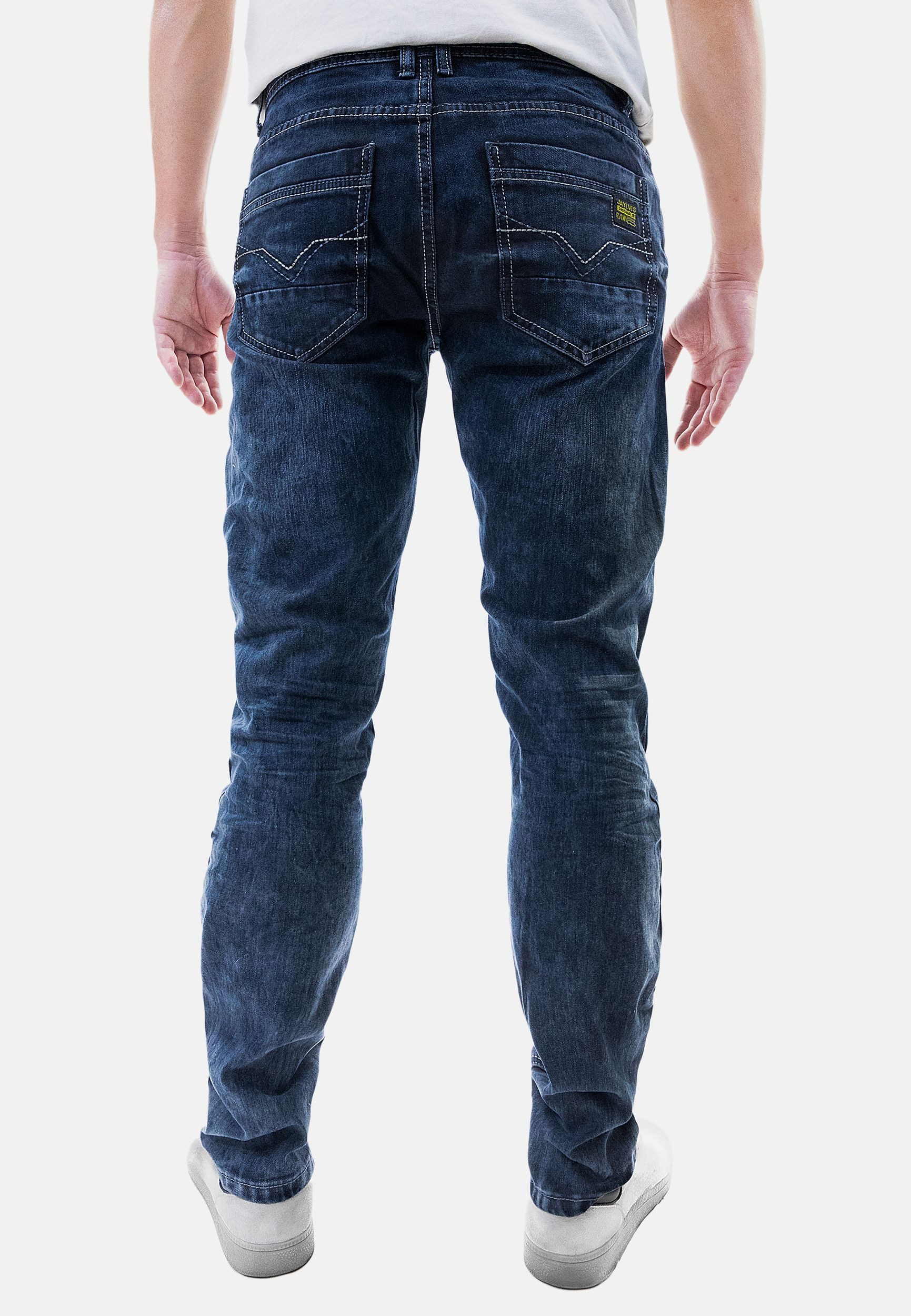 Jaylvis Regular-fit-Jeans Acid Denim Jeans mit Kontrastnähten und Stretch A günstig online kaufen