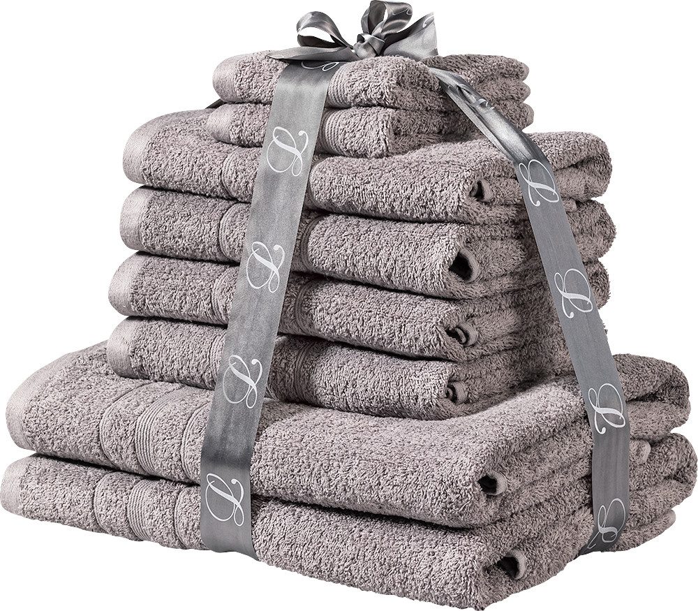 Levora Handtuch Set, Frottee (Packung, 8-St), Hochwertig weiche und flauschige Qualität