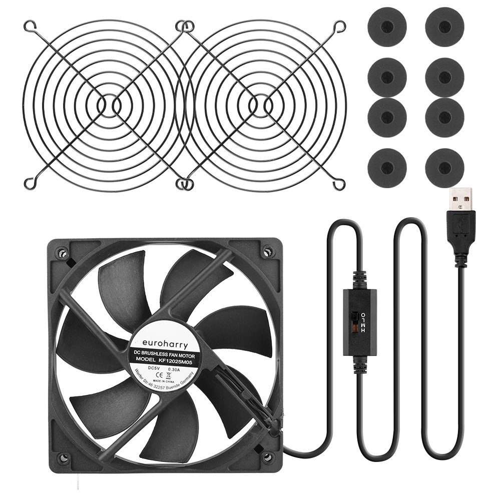 euroharry Mini USB-Ventilator USB leise PC günstig online kaufen
