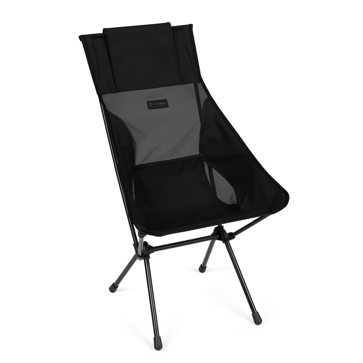 Helinox Campingstuhl Sunset Chair (hohe Rückenlehne, neue verstellbare Kopfstütze) Blackout