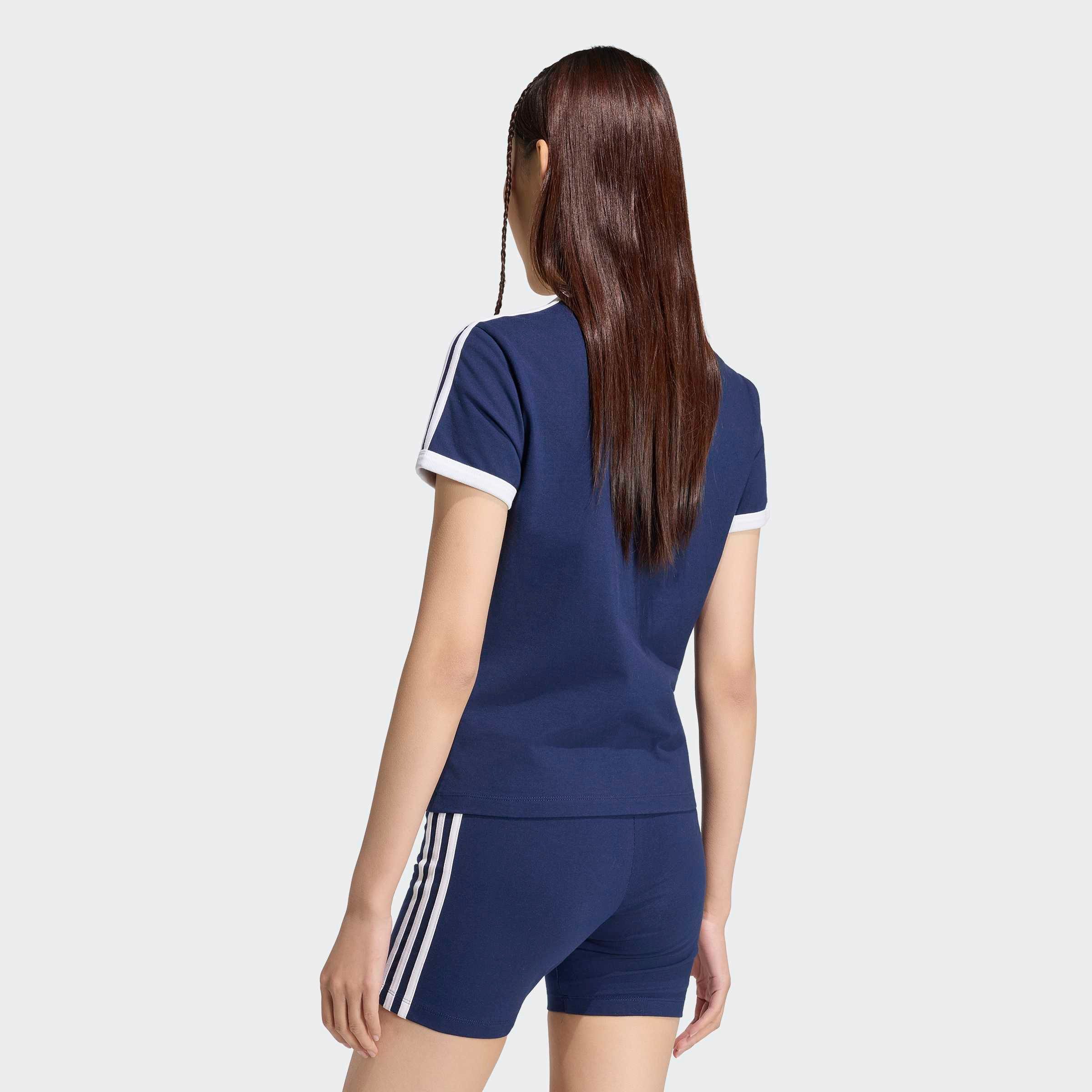 adidas Originals T-Shirt 3-STREIFEN, SCHMAL GESCHNITTEN sanft anliegende Passform, ohne Verschluss, für sportlichen Look