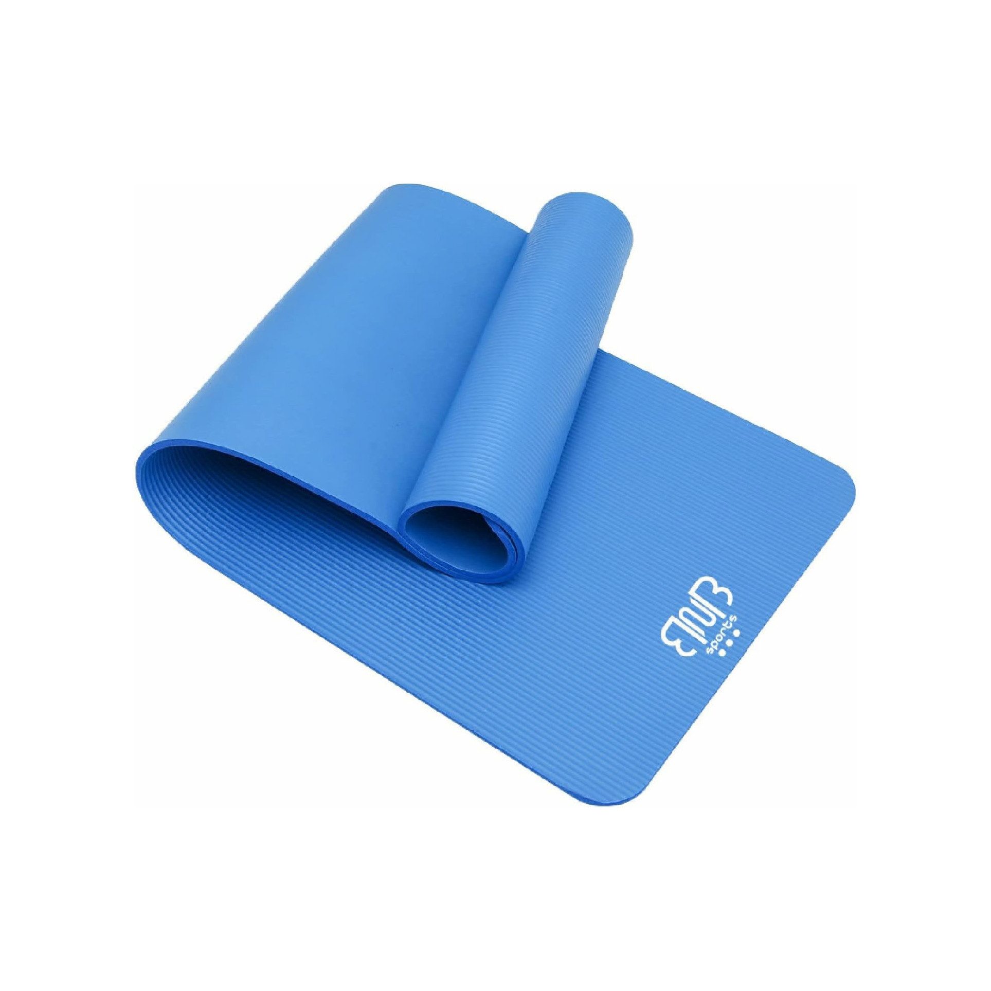 Yogamatte Premium NBR Sportmatte, rutschfeste Gymnastikmatte, Blau