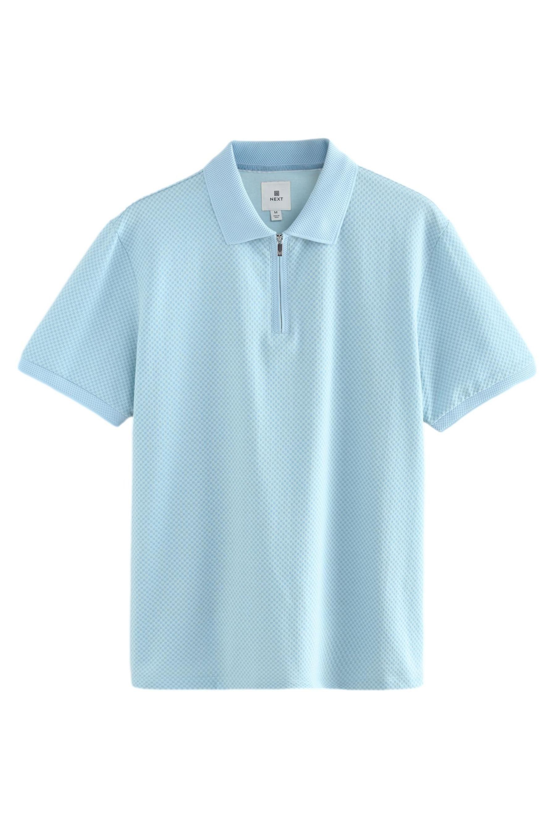 Next Poloshirt Polohemd mit 1/4-Reißverschluss und Muster (1-tlg) günstig online kaufen