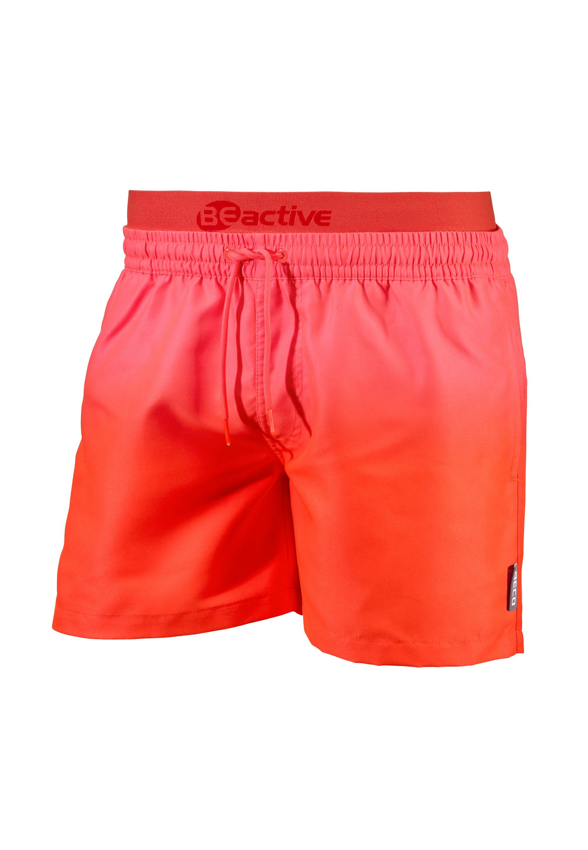 (1-St) BEactive Beco coolem Farbverlauf Swim rot Beermann Shorts Badehose mit