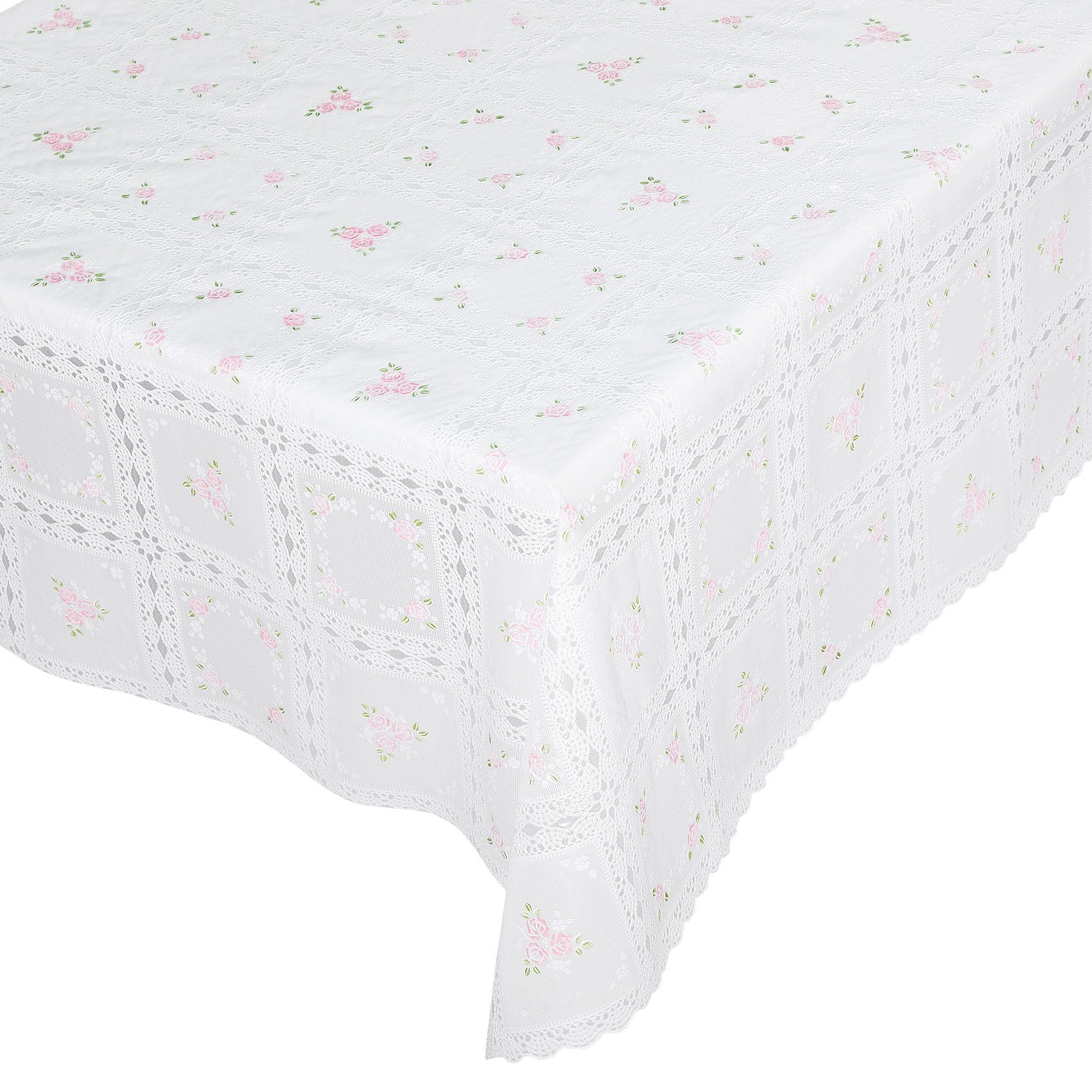 ANRO Tischdecke Lace Vinyltischdecke Häkelspitze Gartentischdecke günstig online kaufen