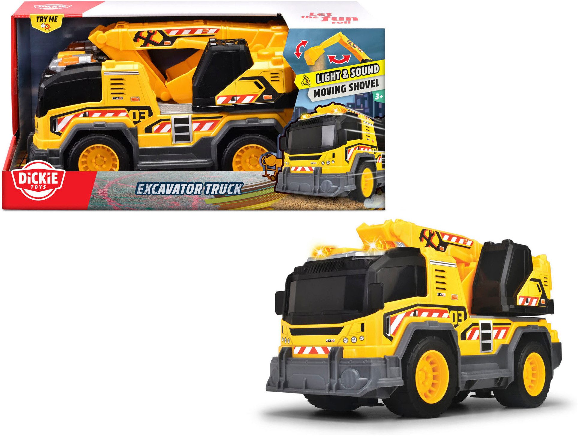 Dickie Toys Spielzeug-Baumaschine Excavator Truck, mit günstig online kaufen