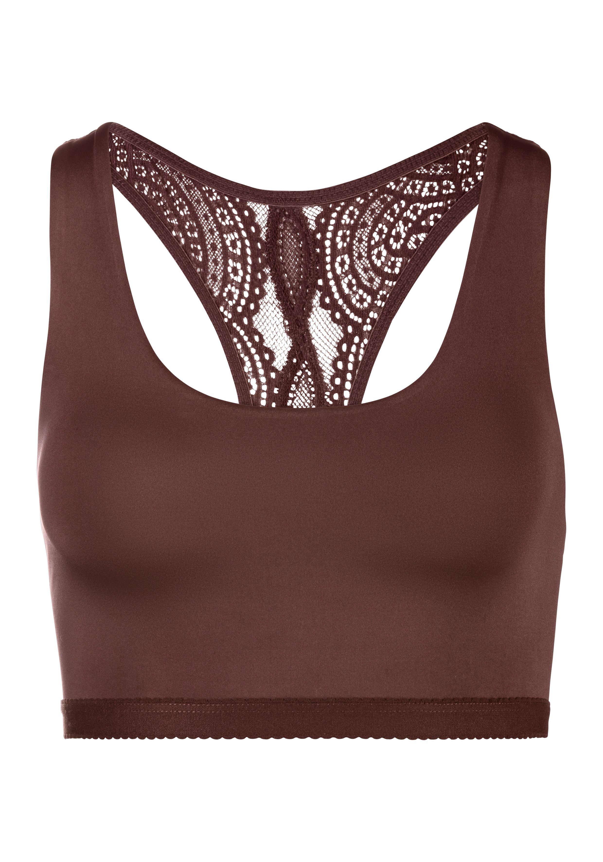 LASCANA Bustier mit Racerback und zarter Spitze